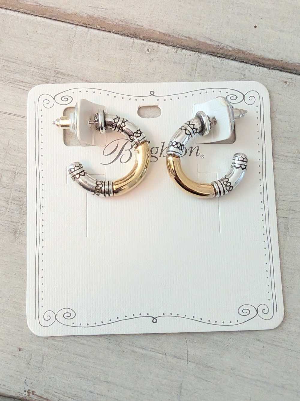 Brighton Travis Two-tone Hoop Earrings